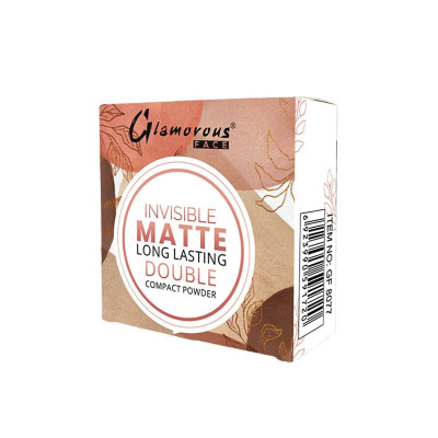 Glamorous  Face  Invisible Matte Long Lasting Double Compact Powder.