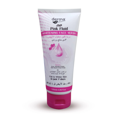 Derma clean 3d pink fluid face wash