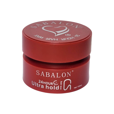 SABALON Hair Wax 24 Hour Professional Styling System , Hair Styling Wax For Ultra hold Sculpting 100ml Red