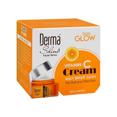 Derma Shine Skin Glow Day & Night Vitamin-C Cream, For Dull & Tired Skin, 50g