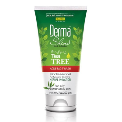 Derma Shine Tea Tree Acne Face Wash Tube 200g