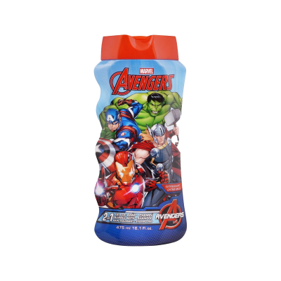 Lorenay Marvel Avengers 2-In-1 Bubble Bath + Shampoo, 475ml