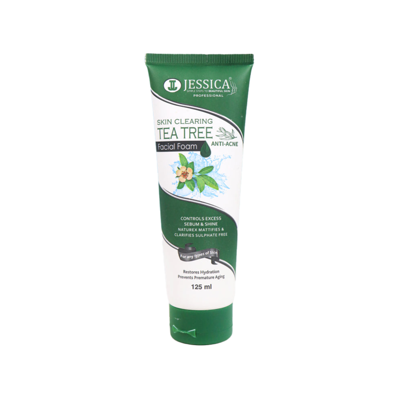Jessica Anti-Acne Skin Clearing Tea Tree Facial Foam/Face Wash - 125ML
