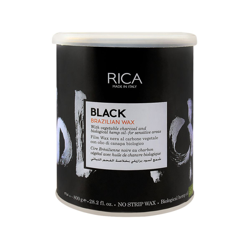Rica Black Brazilian No Strip Wax 800mL