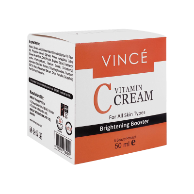 Vince Vitamin C Brightening Booster Cream, For All Skin Types, 50ml