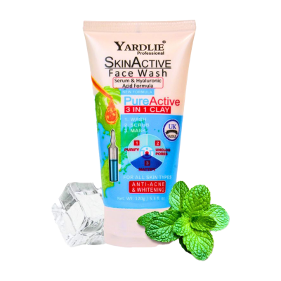 Yardlie Professional Skin Active Face Wash UK Based Formula 120ml