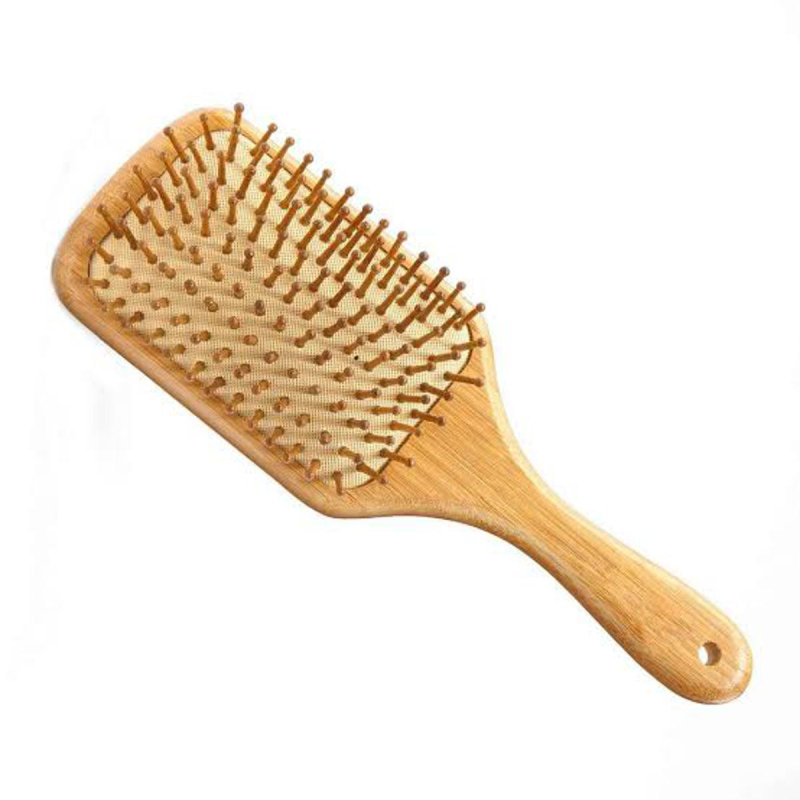 wooden hair brush