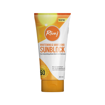 Rivaj Sunblock Whitening & Vanishing SPF 60