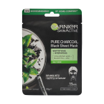 Garnier SkinActive Pure Charcoal Black Sheet Mask Mattifying + Hydrating Oily Skin