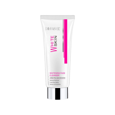 Dr. Rashel White Skin Whitening Fade Cleanser, Makeup Remover + Fade Dark Spots, 80g