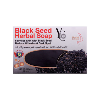 YC Balck Seed Herbal Soap, Reduce Wrinkle & Dark Spot, 100g