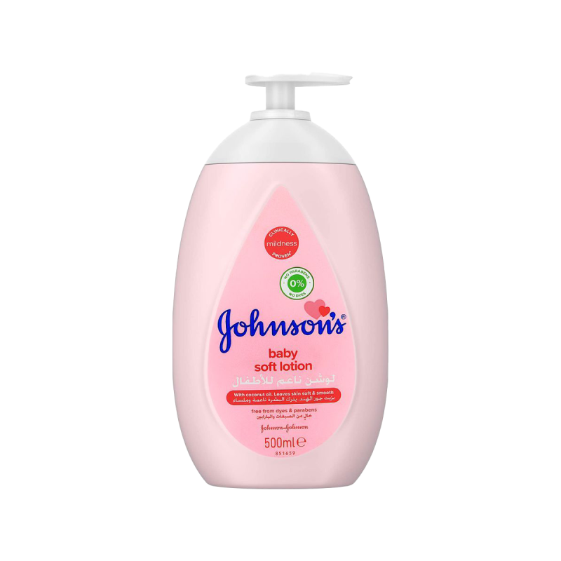 Johnson's Baby Soft Lotion, Paraben Free, 500ml