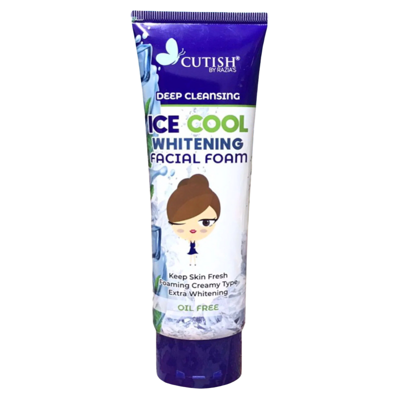 Cutish Ice cool Deep Cleansing Facial Foam Face Wash 100g