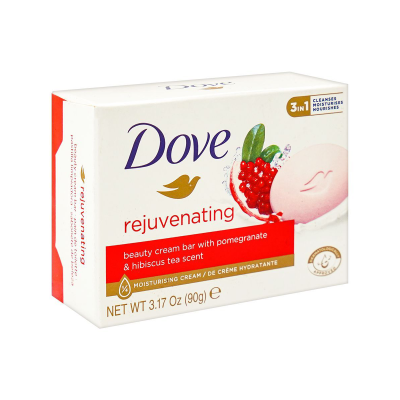 Dove Rejuvenating Beauty Cream Bar With Pomegranate & Hibiscus Tea, 90g