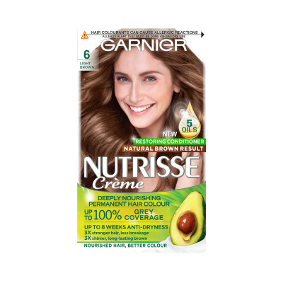 Nutrisse Creme Permanent Hair Dye Light Brown 6