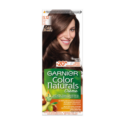 GARNIER - COLOR NATURALS Creme - Long-lasting, nourishing hair color - 5.12 Cold Brown